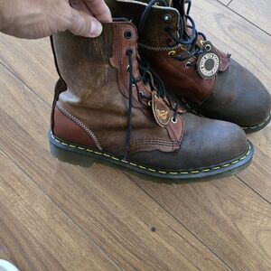 Dr. Martens Limited Edition Made In England Brown Leather Boots